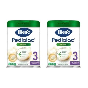Hero Baby Pedialac Leche 3, Pack 2 x 800 Gr