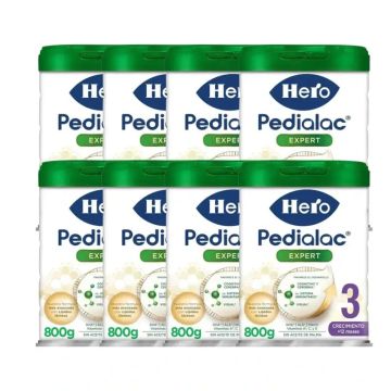 Hero Baby Pedialac Leche 3, Pack 8 x 800 Gr