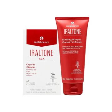 Pack IRALTONE Aga 60 Cápsulas + Champú 200 Ml