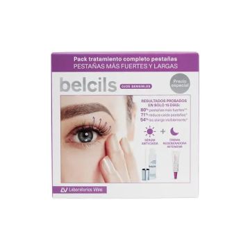 Belcils Pack Tratamiento Completo Pestañas Sérum Anticaída y Crema RegeneradoraIntensiva