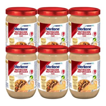 Meritene Pure Pollo y Champiñones, 6x300 gr