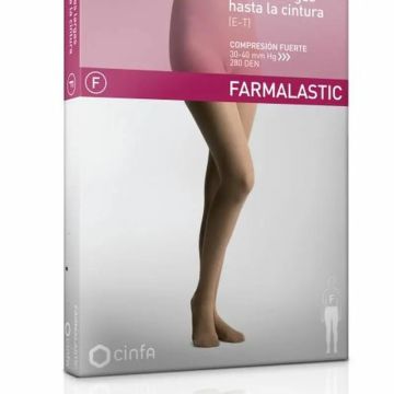Farmalastic Panty Compresión Fuerte Beige, Talla Grande