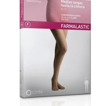 Farmalastic Panty Compresión Normal Beige, Talla Grande