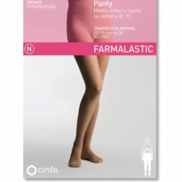 Farmalastic Panty Compresión Normal Capuchino, Talla Grande