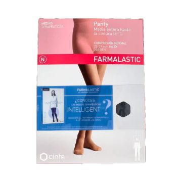 Farmalastic Panty Compresión Normal Negro, Talla Reina