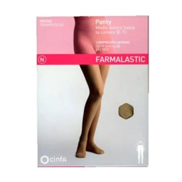 Farmalastic Panty Compresión Normal Beige, Talla Reina