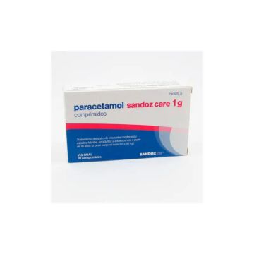 Paracetamol Sandoz Care 1gr, 10 Comprimidos