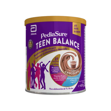 Pediasure Teen Balance Polvo Chocolate Complemento Alimenticio Para AdolescentesCon Vitaminas, Proteínas, Minerales , 400 g