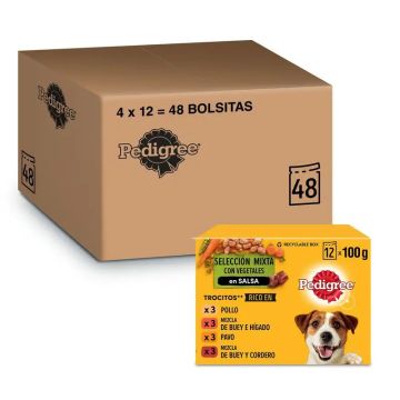 Pedigree Bolsitas 12Pack Salsa Mixto 4X12X100