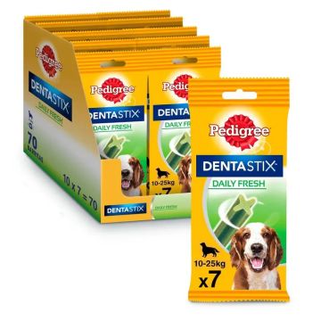 Pedigree Dentastix Fresh Mediano 10X180Gr 7 Barritas