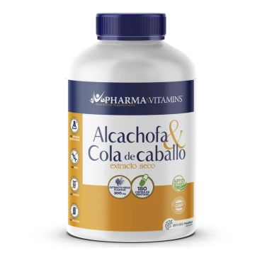 Pharma & Vitamins Alcachofa + Cola De Caballo (Ext. Seco) 300 Mg , 180 cápsulas
