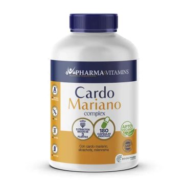 Pharma & Vitamins Cardo Mariano (Complex) 180 Capsulas Vegetales.