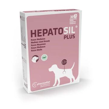 Hepatosil Plus Razas Medianas, 30 Comprimidos