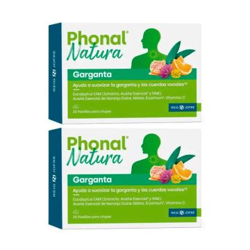 Phonal Natura Duplo Garganta 2 x 20 pastillas