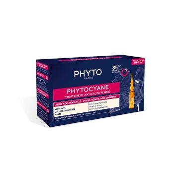 Phyto Phytocyane Caida Reaccional, 12x5 ml