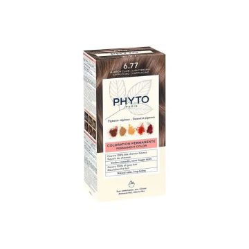 PHYTO Phytocolor 6.77 coloración permanente tono marrón claro cappuccino