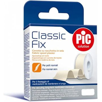 Pic Esparadrapo Classic Fix Tela Rollo Blanco 5Cmx5M
