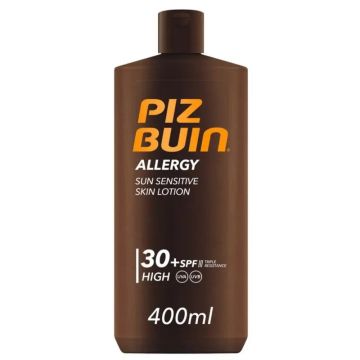 Piz Buin Allergy Crema Solar Corporal SPF 30 Piel Sensible, 400ml
