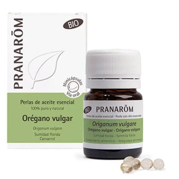 Pranarôm Aeqt - Perlas De Aceite Esencial Orégano Vulgar Bio 100Mg  60 unidades