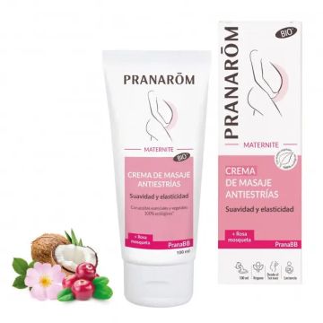 Pranarom PranaBB Maternidad Crema de Masaje Antiestrias BIO 100 ml