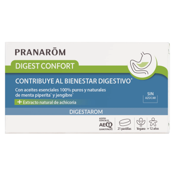 Pranarom Digest Confort digestivo Aceite esencial de menta y jengibre Vegano