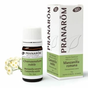 Pranarom Aceite Esencial Quimiotipado Manzanilla Noble Bio Relajación y Cuidadode la Piel 100% Puro y Natural  10 ml