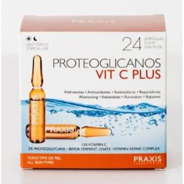 Praxis Proteoglicanos Vit C Plus 24Amp.