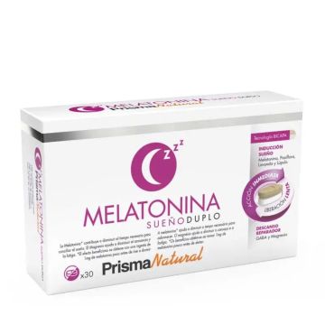 Prisma Natural Melatonina Sueño Bicapa 30 comprimidos