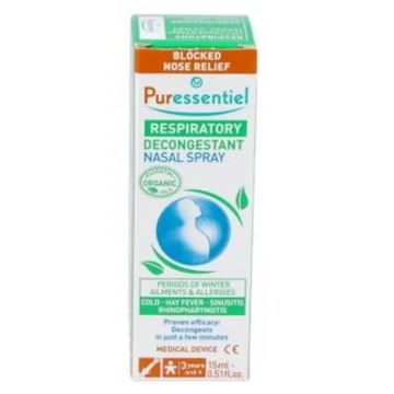 Puressentiel Spray Nasal Descongestionante Con Ae Bio, 15 ml