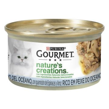 Purina Gourmet Nature Fish Caja 24X85Gr, comida húmeda para gatos