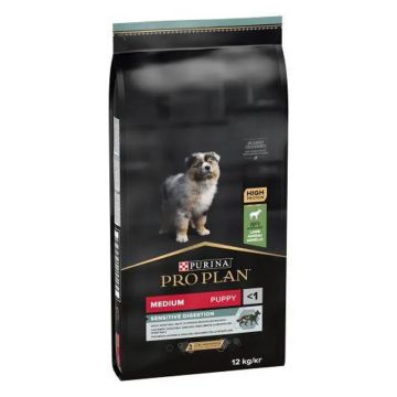 Purina Pro Plan Canine Puppy Medium Digest Cordero 12Kg , pienso para perros