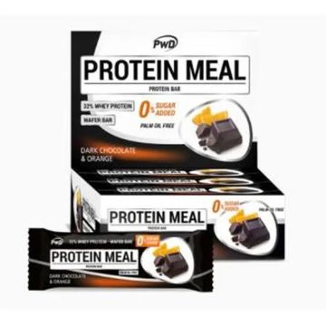 Pwd Protein Meal Barritas Chocolate Negro-Naranja 12U