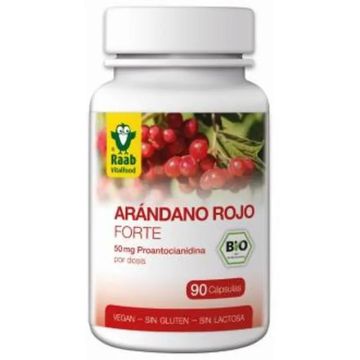 Raab Vitalfood Arandano Rojo Forte 90Cap. Bio Sg Vegan