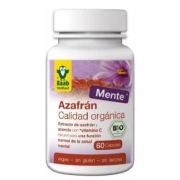 Raab Vitalfood Azafran Con Acerola 500Mg 60Cap. Bio Sg Vegan