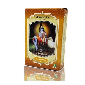 Radhe Henna Rubio Dorado Polvo, 100 gr