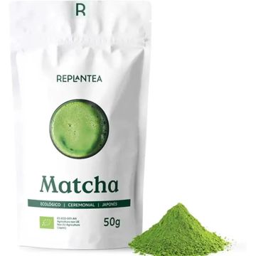 Replantea Té Matcha Ceremonial Japonés Ecológico 50 gr