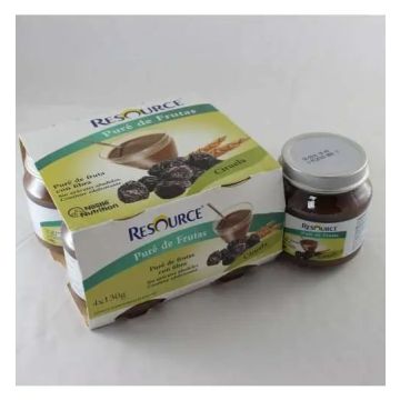 Resource Pure de Frutas Sabor Ciruela 4 unidades x 130 gr