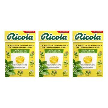 Ricola Caramelos Sin Azúcar Limón Pack 3 x 50 g