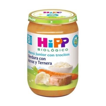 Hipp Tarrito De Verdura Con Arroz Y Ternera Bio, 220 G