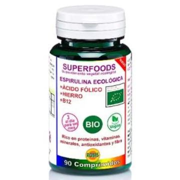 Robis Espirulina + Ac. Folico Superalimentos Bio 90 Comprimidos