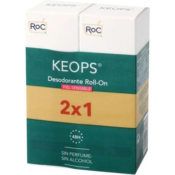 Pack Roc Keoops Deo Roll-On Piel Sensible 2X30Ml.