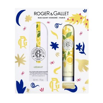 Roger & Gallet Cédrat Cofre Agua Perfumada Bienestar + Crema De Manos Bienestar,60 ml