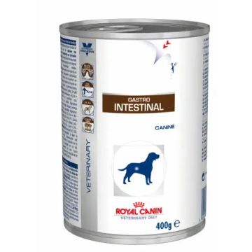 Royal Canin Veterinary Gastro Intestinal Caja 12X400Gr, comida húmeda paraperros
