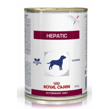 Royal Canin Veterinary Hepatic Caja 12X420Gr, comida húmeda para perros