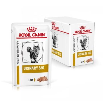 Royal Canin Veterinary Urinary S/O Moderate Calorie 12X85Gr, comida húmeda paragatos