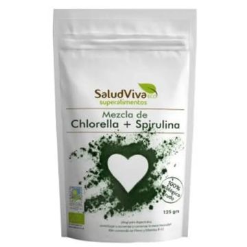 Salud Viva Chlorella Y Espirulina Mezcla En Polvo 125Gr. Bio