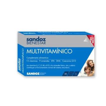 Sandoz Bienestar Multivitamínico 30 Cápsulas Blandas