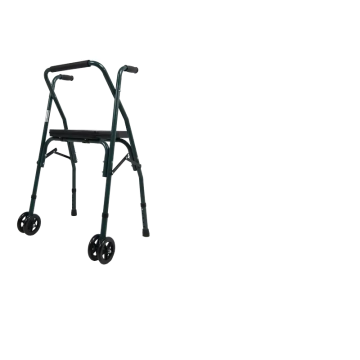 Sanitec Andador Plegable Con Asiento Y Ruedas Delanteras  1 unidad