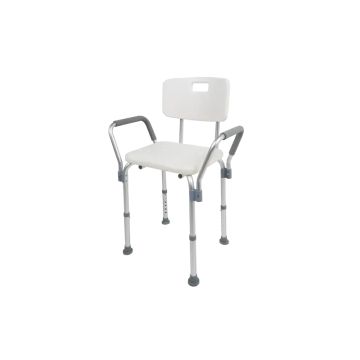 Sanitec Banqueta De Ducha Con Respaldo Y Asideros  1 unidad