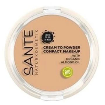 Sante Naturkosmetik Maquillaje Compacto Polvo-Crema 01 Cool Ivory 9Gr.